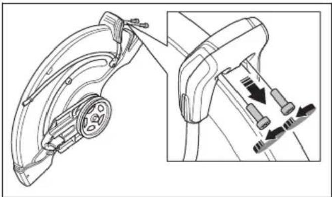 HUSQVARNA K 1270 II Rail - So kehren Sie den Schneidkopf um (K 1270 II) - 5