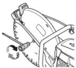 HUSQVARNA K 1270 II Rail - So installieren Sie die Trennscheibe - 6