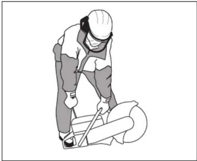HUSQVARNA K 1270 II Rail - WARNUNG: Wickeln Sie das Starterseil nicht um Ihre Hand. - 1