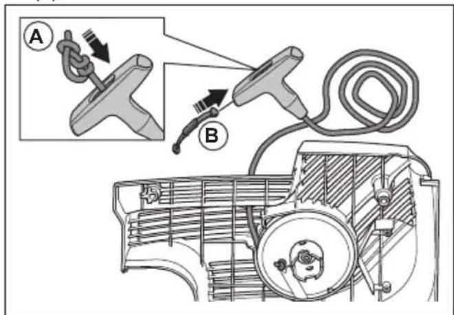 HUSQVARNA K 1270 II Rail - So ersetzen Sie ein beschädigtes Startseil - 8