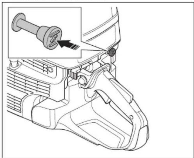 HUSQVARNA K 1270 II Rail - Het product starten met een koude motor - 7