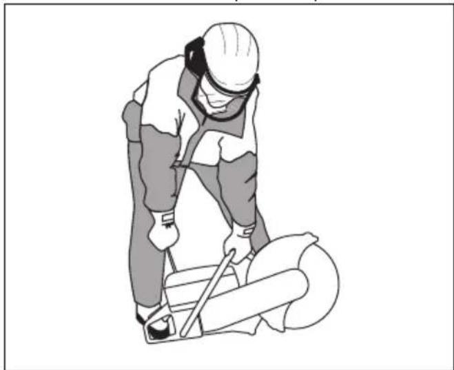 HUSQVARNA K 1270 II Rail - Démarrage du produit lorsque le moteur est froid - 16