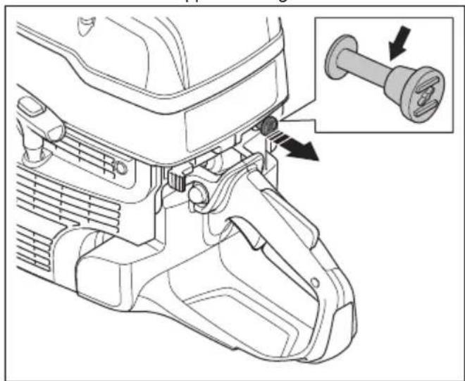 HUSQVARNA K 1270 II Rail - So starten Sie das Gerät bei kaltem Motor - 4