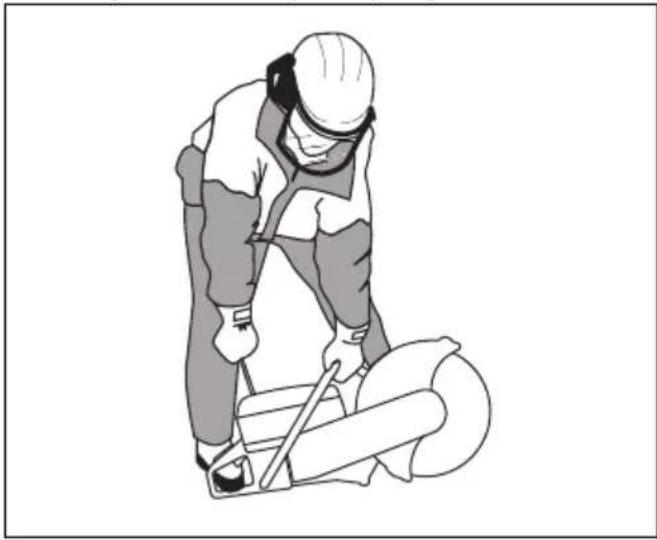 HUSQVARNA K 1270 II Rail - To start the product with a cold engine - 8