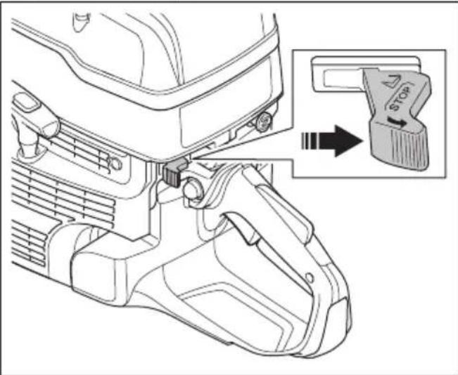 HUSQVARNA K 1270 II Rail - So stoppen Sie das Gerät - 2