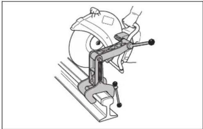 HUSQVARNA K 1270 II Rail - Utilisation de la fixation de rail - 2