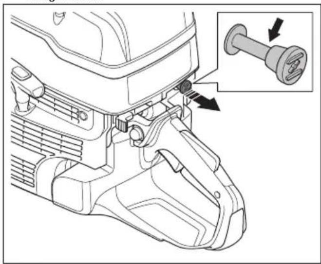HUSQVARNA K 1270 II Rail - Het product starten met een warme motor - 3