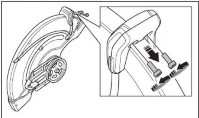 HUSQVARNA K 1270 II Rail - Comment retourner la tête de coupe (K 1270 II) - 5