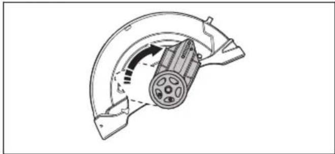 HUSQVARNA K 1270 II Rail - To reverse the cutting head (K 1270 II) - 8