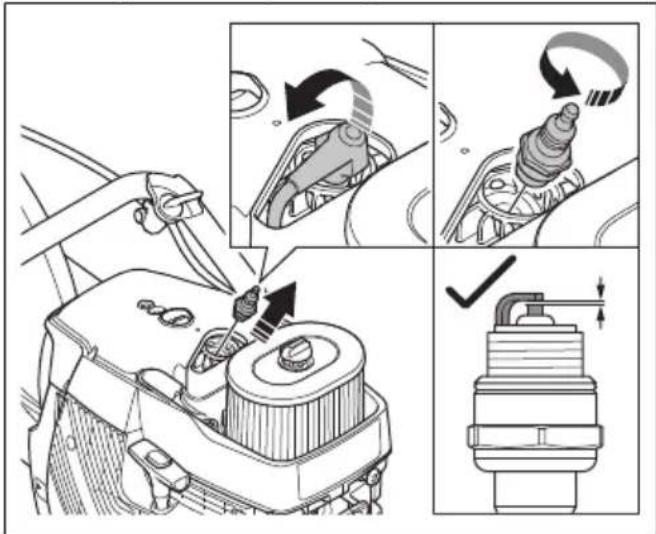 HUSQVARNA K 1270 II Rail - Bougie controleren - 3