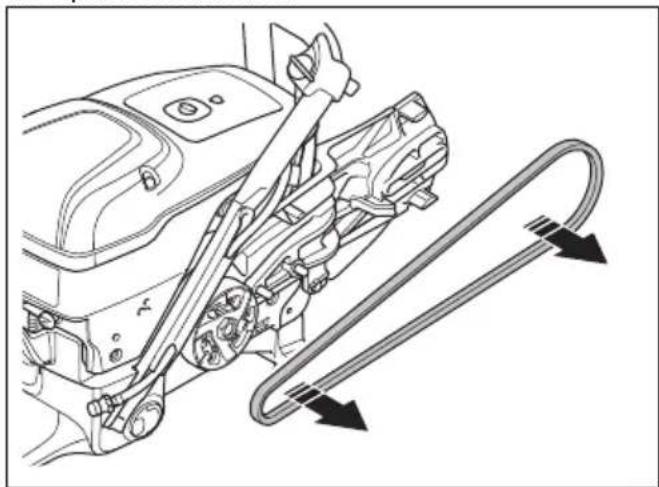 HUSQVARNA K 1270 II Rail - To replace the drive belt - 8