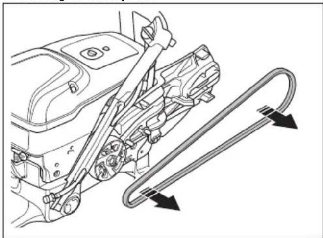 HUSQVARNA K 1270 II Rail - De aandrijfriem vervangen - 8