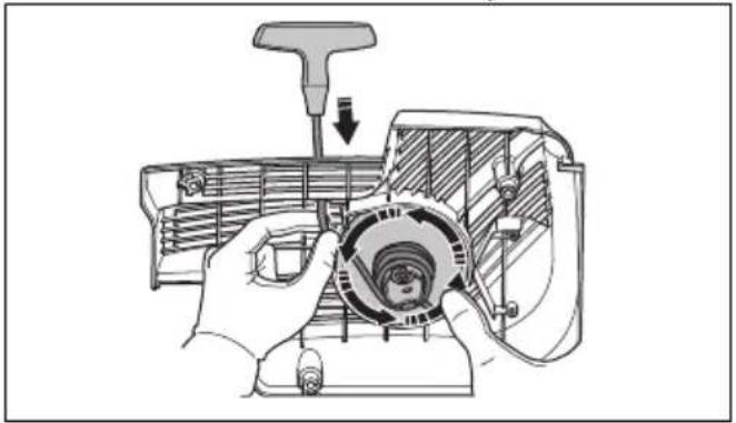 HUSQVARNA K 1270 II Rail - So ersetzen Sie ein beschädigtes Startseil - 3