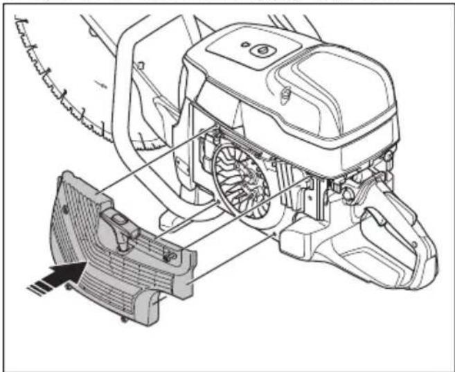 HUSQVARNA K 1270 II Rail - So installieren Sie das Startvorrichtungsgehäuse - 2