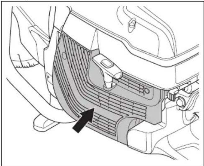 HUSQVARNA K 1270 II Rail - Nettoyage de la prise d'air froid - 1