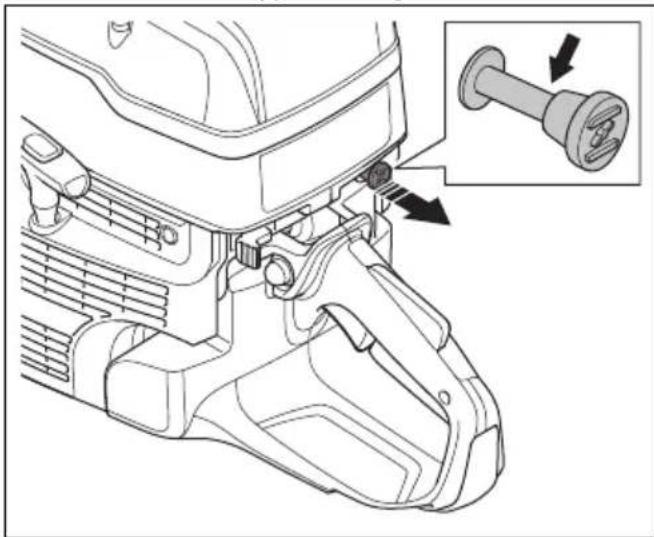 HUSQVARNA K 1270 II Rail - So starten Sie das Produkt bei warmem Motor - 4