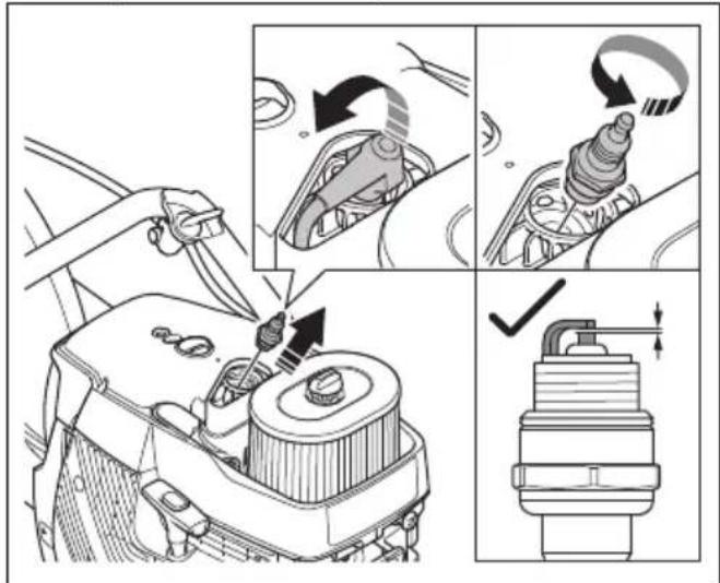 HUSQVARNA K 1270 II Rail - Pour vérifier la bougie - 3