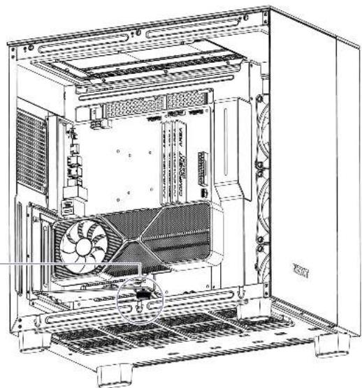 NZXT Vertical GPU Mounting Kit - ÉTAPE 2-4 H9 ONLY - 1