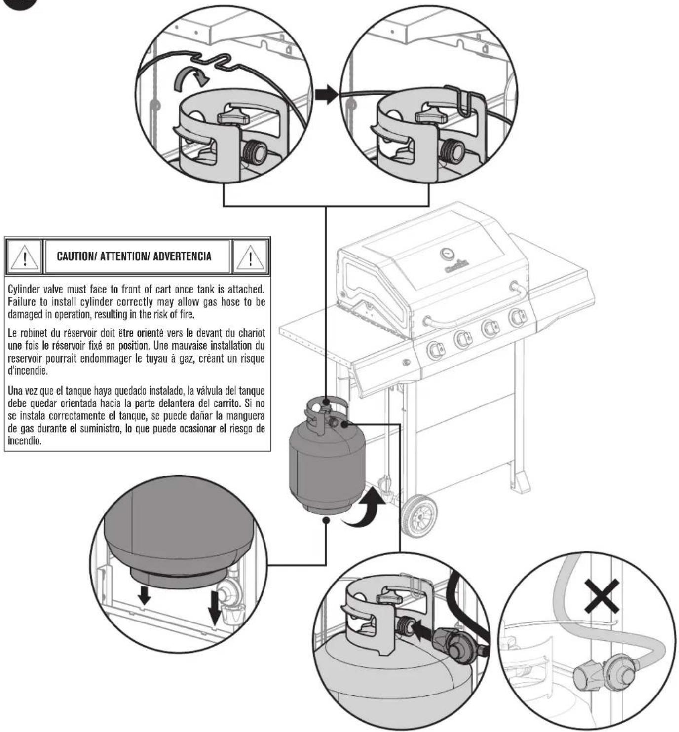 CHAR BROIL 463350521 - ASSEMBLY / ASSEMBLAGE / ASAMBLEA - 1