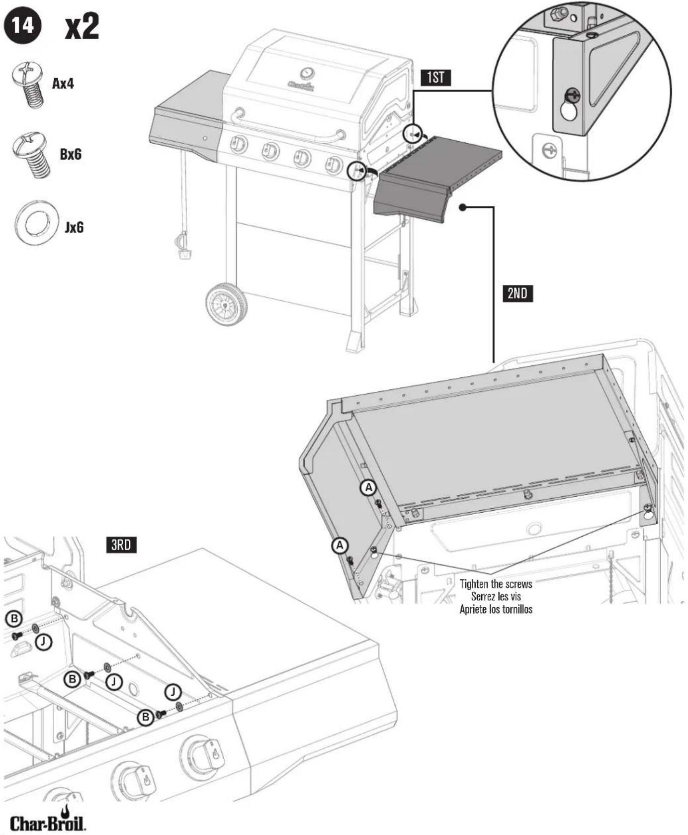 CHAR BROIL 463350521 - ASSEMBLY / ASSEMBLAGE / ASAMBLEA - 1