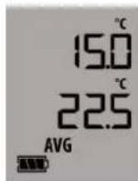 TFA LOG220 - Anzeigemodi und Mode-Taste:EXT,AVG,MIN,MAX - 4