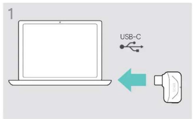 SENNHEISER EPOS Expand 40 - Mettre à jour le firmware du dongle Bluetooth BTD 800 USB-C - 1