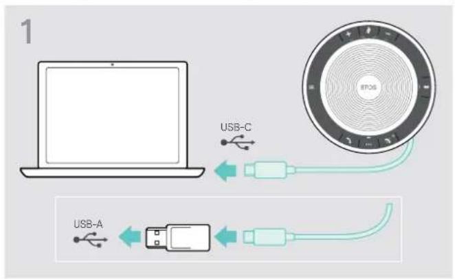 SENNHEISER EPOS Expand 40 - Mettre à jour le firmware du speakerphone - 1