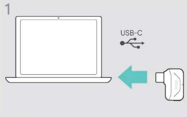 SENNHEISER EPOS Expand 40 - Effacer la liste d'appairage du dongle - 1