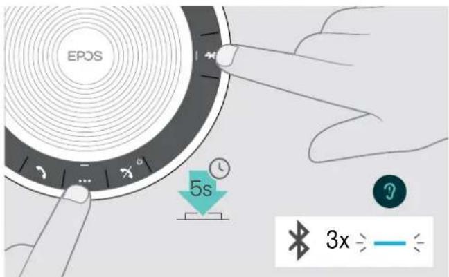 SENNHEISER EPOS Expand 40 - Effacer la liste d'appairage du speakerphone - 1