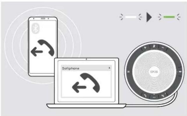 SENNHEISER EPOS Expand 40 - Passer un appel - 1
