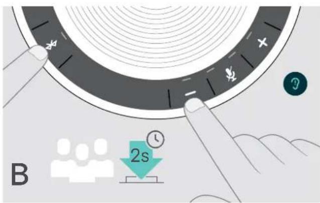 SENNHEISER EPOS Expand 40 - Activier le Mode personnel Activier le Mode partagé - 2