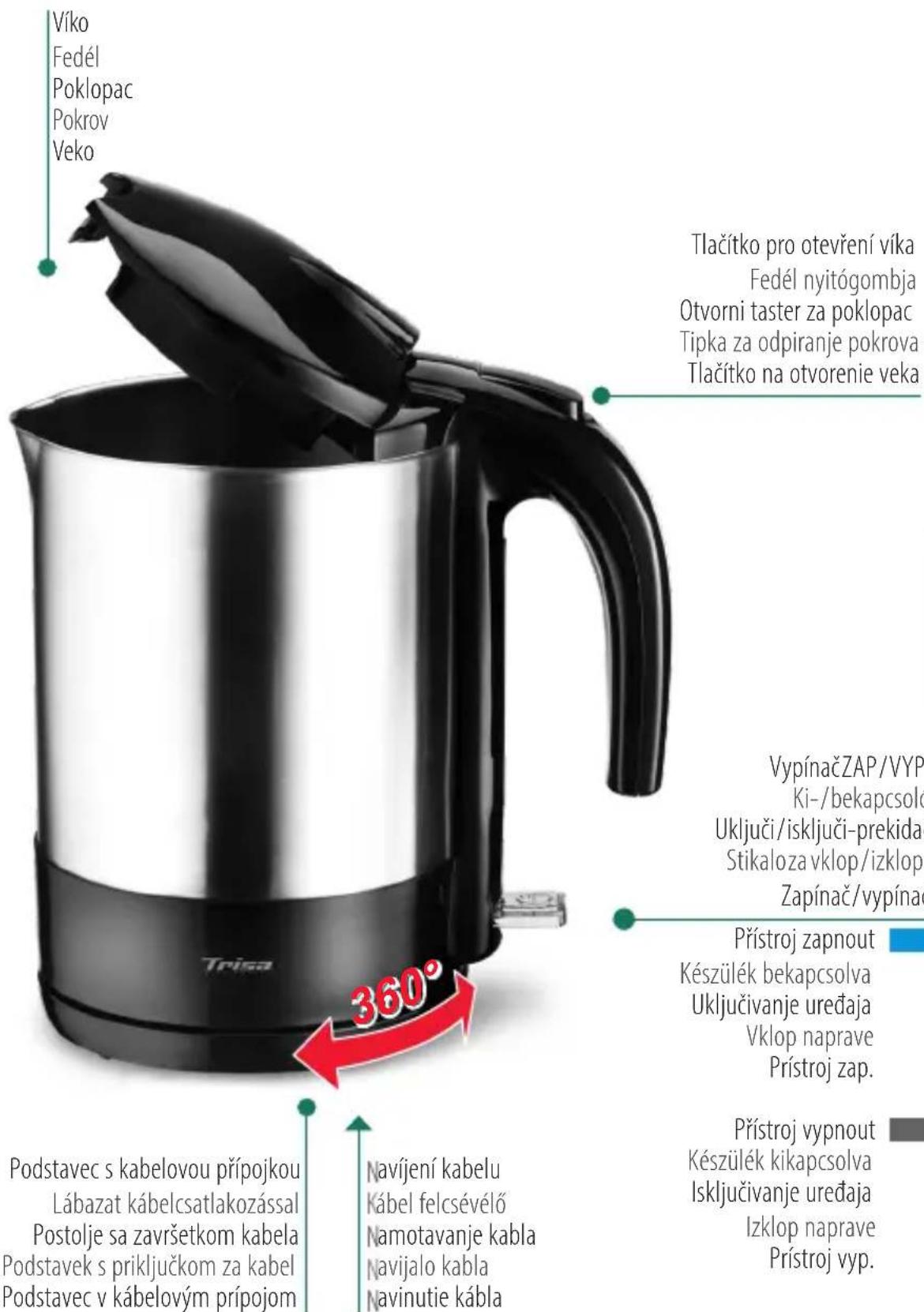 TRISA Comfort Boil W4875 - Vseobecný | Akeszülék bemutatása | Predstavljanje aparata | Predstavitev naprave | Prehlad spotrebica - 1