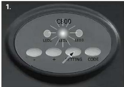 CE00 LED1 LED2 LED3 - + SETTING CODE