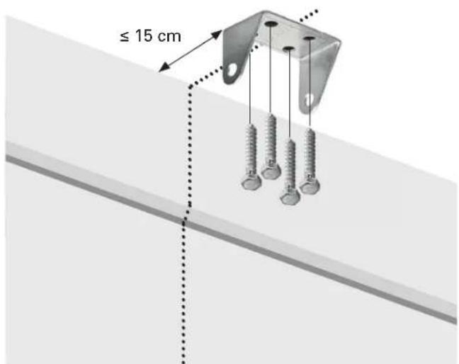≤ 15 cm