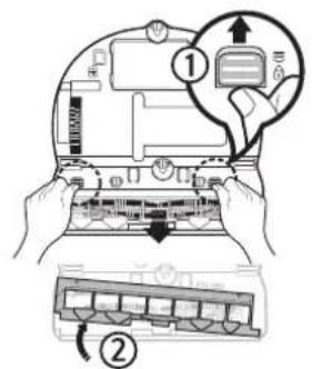 SAMSUNG SR10M701WUW - Reinigen der Bürste und des Auto-Shutters - 1