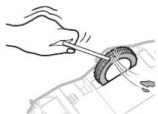 SAMSUNG SR10M701WUW - Cleaning the Driving wheel - 3