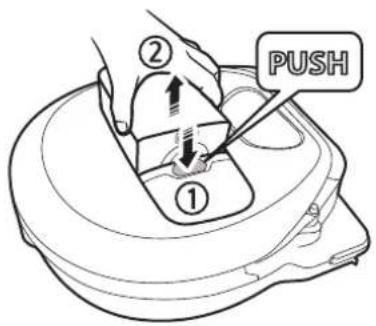 SAMSUNG SR10M701WUW - Reinigen des Staubbehalters - 1