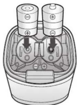 SAMSUNG SR10M701WUW - Inserting batteries - 2