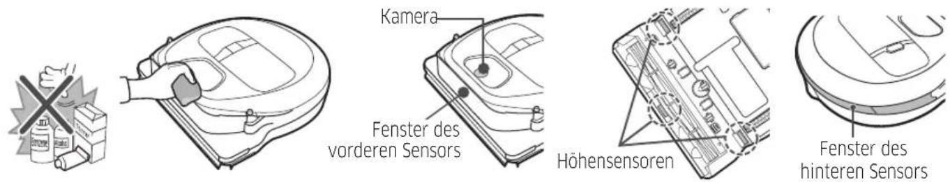 SAMSUNG VR10M703PW9 - Leicht mit einem weichen Tuch abwischen. Kein Wasser oder Reinigungsmittel verwenden. - 1