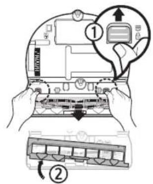 SAMSUNG VR10M703PW9 - Rengöra borsten och autoskyddet - 1