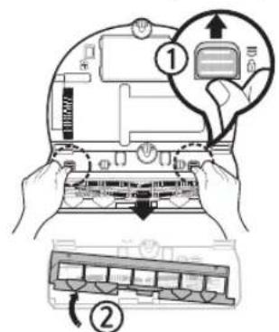 SAMSUNG VR10M703PW9 - Pulizia della spazzola e della bocchetta automatica - 1