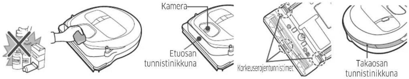 SAMSUNG VR10M703PW9 - Tunnistimien ja kameran puhdistaminen - 1