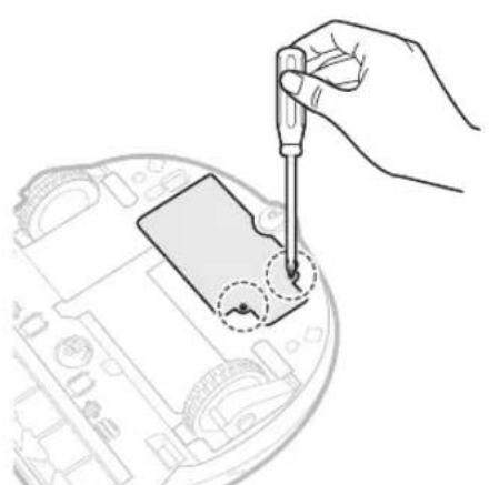 SAMSUNG VR10M703PW9 - How to remove the battery - 1