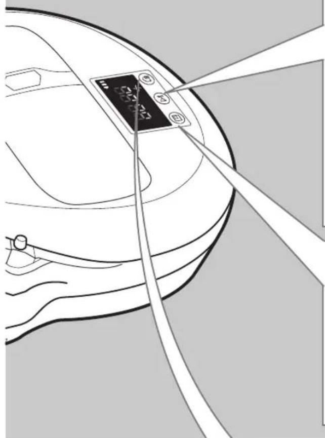 SAMSUNG VR10M703PW9 - Tænding/slukning for strømmen Tryk på knappen og hold den nede i mindst 3 sekunder - 2