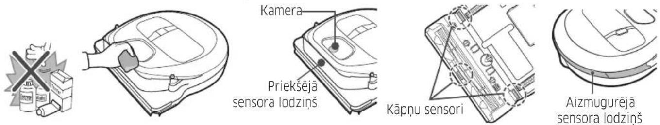SAMSUNG VR10M703PW9 - Sensoru un kameras tīrisana - 1