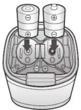 SAMSUNG SR20M707WWS - Inserting batteries - 2