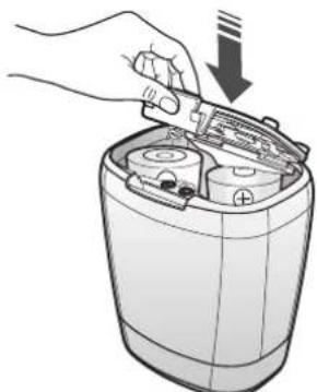 SAMSUNG SR20M7059US - Inserting batteries - 3