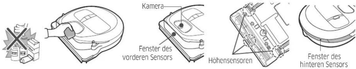SAMSUNG SR10M702NUG - Reinigen der Sensoren und der Kamera - 1