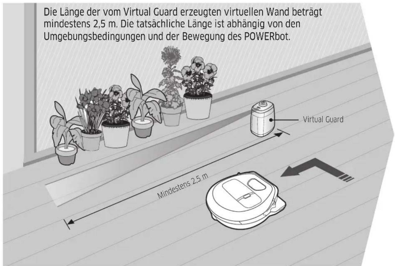 SAMSUNG SR10M702NUG - Aufstellen des Virtual Guard - 1