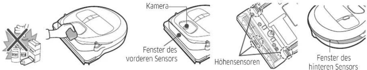 SAMSUNG SR2GM7070WS - Reinigen der Sensoren und der Kamera - 1